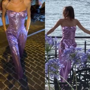 The New Arrivals by Ilkyaz Ozel Mia Top Pink Glo Sleeveless Crop Corset Size 36